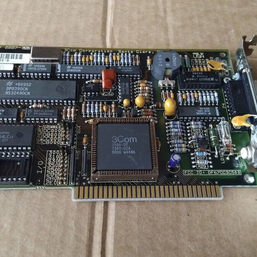 3Com 2227-04 REV.A Etherlink II 8-bit ISA Network Ethernet Card used