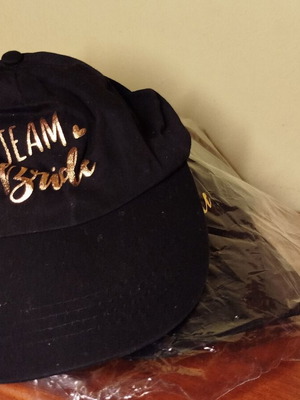 Jockey hats "team bride" pack of 6, new