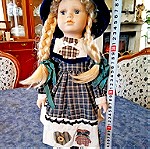  Vintage. Πορσελανινη κούκλα. Ύψος 40 см.