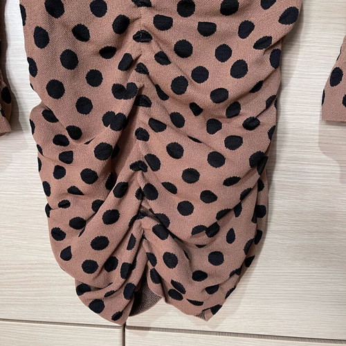 zara polka dot dress brown Maxi by Zara collection Polka dot print. Brown Polka Dot Midi Dress