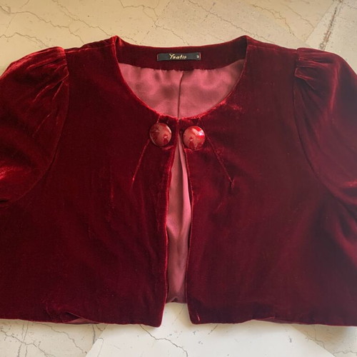 Ballet jacket like new, red bolero