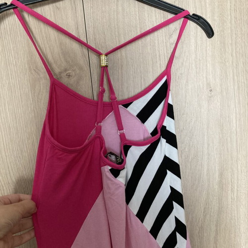 Thesis long dress like new, black and pink, size S