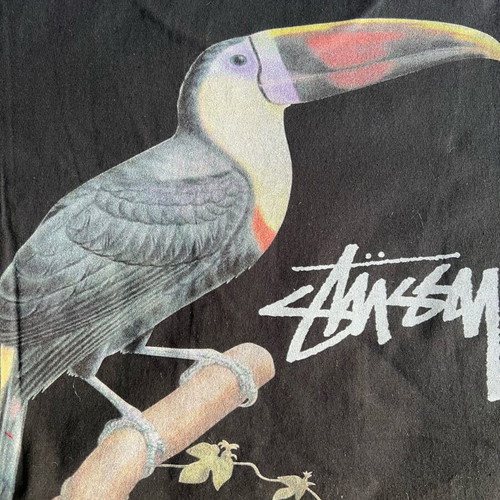 Stussy Toucan Tee size Small new, black