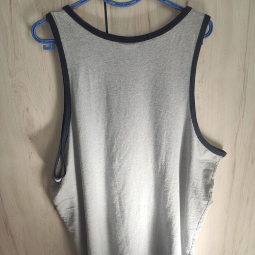 GAP Athletic Ringer Tank Top used, men's size XL, grey melange