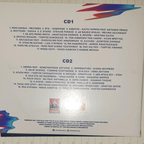 Panik Hits 2021 double CD like new, laiko