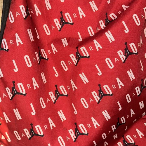 Jordan gym bag like new, red backpack