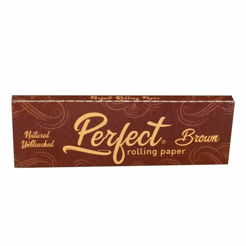 Perfect rolling paper brown unbleached 50 sheets new