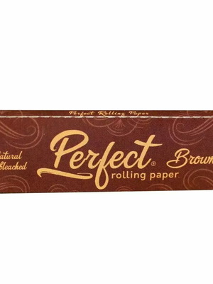 Perfect rolling paper brown unbleached 50 sheets new