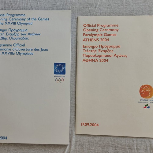 Athens 2004 Official Opening Ceremony Programmes and Tickets Set