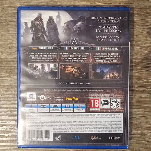 Assassin's Creed Syndicate PS4 game