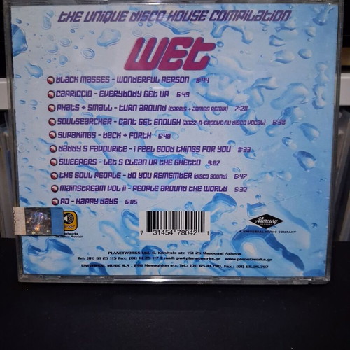 Wet The Unique Disco House Compilation CD used, electronic