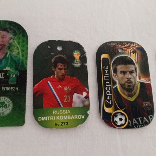 Europe Champions Football metal tags set