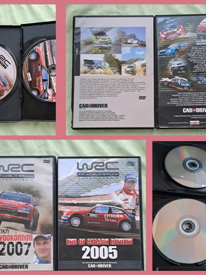 WRC 2005 & 2007 DVD μεταχειρισμένα, συλλεκτικά με φθαρμένα κουτιά