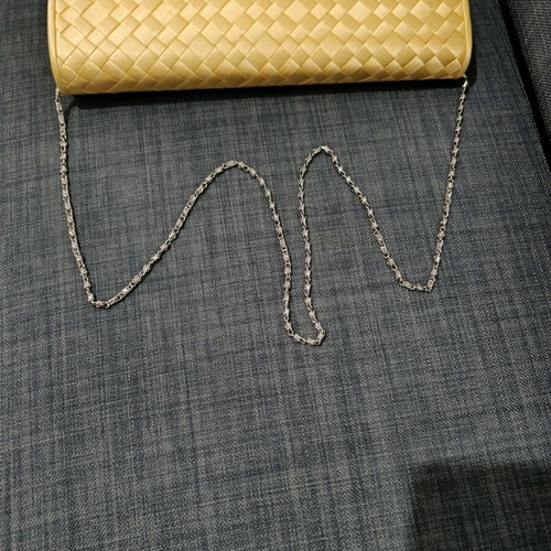 Olga Berg shoulder bag like new, yellow with gold chain
