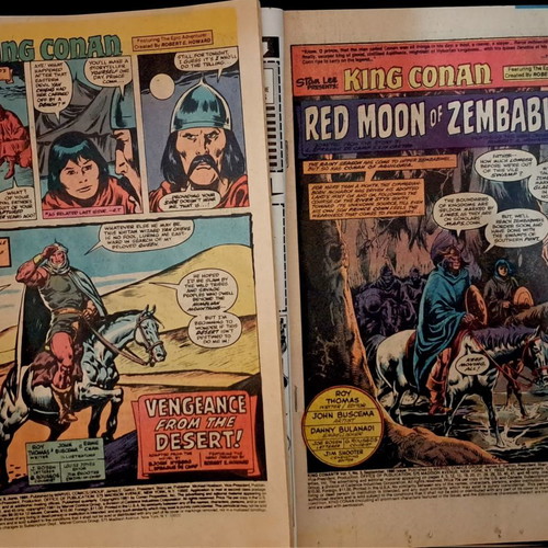 King Conan Marvel Comics 2 used issues, Conan the Barbarian