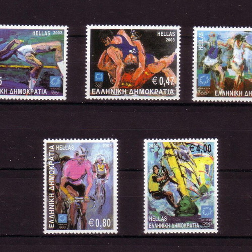 Soma kai Pneuma 2003 complete stamp series new without hinge