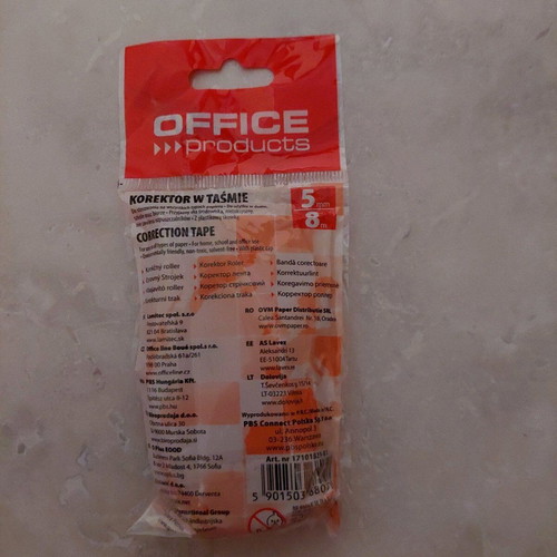 Correction tape new blank tape sealed package