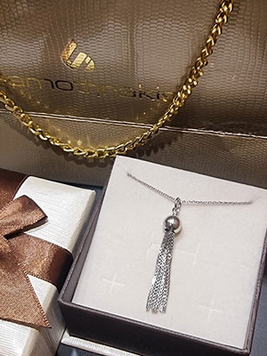 925 silver necklace with pendant and chain