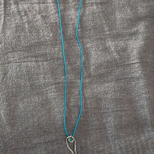Silver fish necklace new
