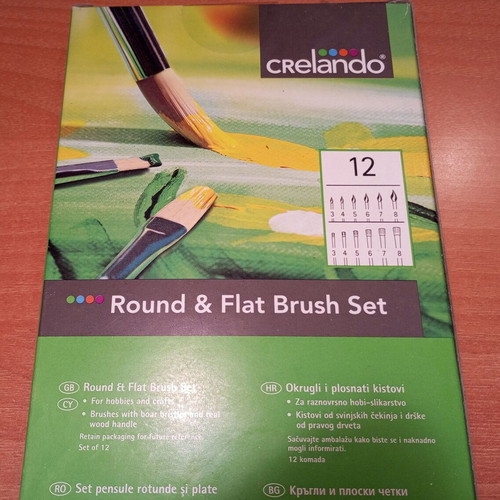 Crelando painting brushes new, set of 12