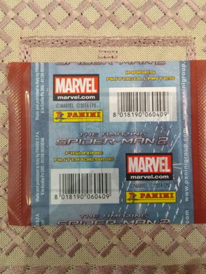 Sealed Panini The Amazing Spiderman 2 sticker pack new