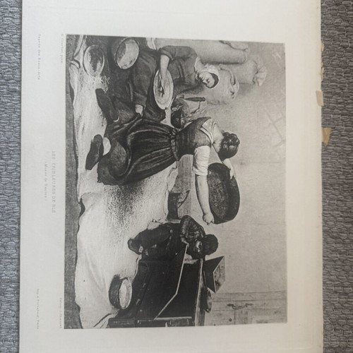 Engraving used, old authentic, 19 x 28 cm