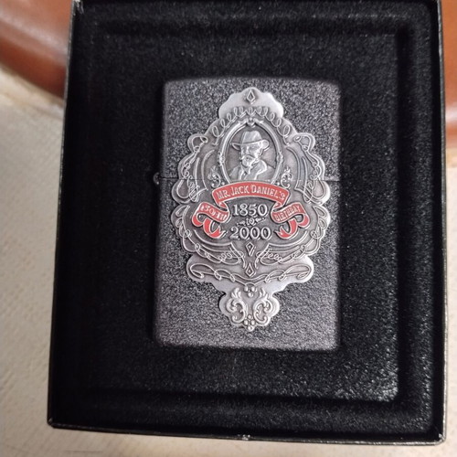 Zippo 2000 Jack Daniel's 150th Birthday Black Matte lighter mint condition