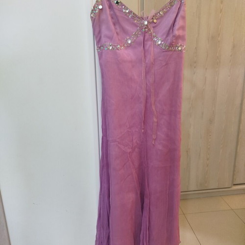 Vintage 100% Silk Midi Dress Billy Sabbado pink like new