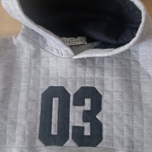 Okaidi jeans set with elastic and hoodie sweatshirt used, age 6