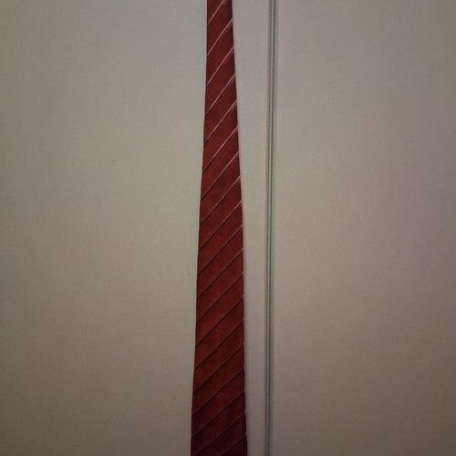 Zara Man tie used, red, silk