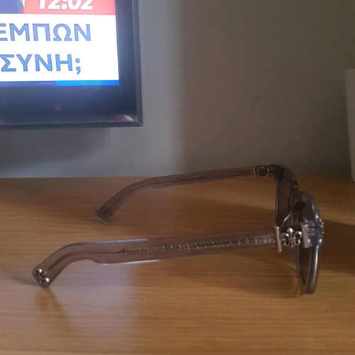 Chrome Hearts sunglasses like new, white and blue