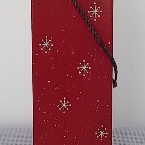 Christmas box like new made of thick cardboard