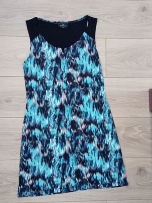 Dress Gina Bennoti size S 36-38 like new, black and blue