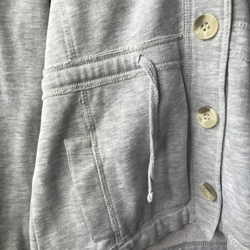 Aggressive hoodie jacket grey melange like new, size L