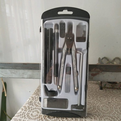 Drawing tools set Diavitis and others, new, 10 pieces
