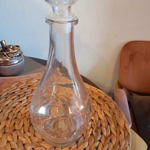 Vintage glass decanter like new, thick glass