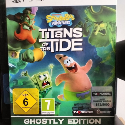 Spongebob Squarepants Titans of the Tide Ghostly Edition Steelbook PS5