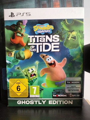 Spongebob Squarepants Titans of the Tide Ghostly Edition Steelbook PS5