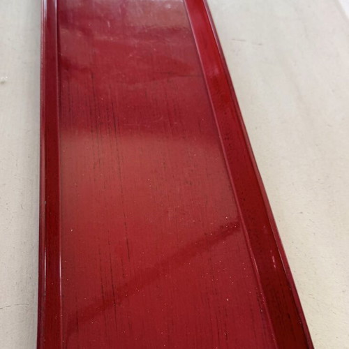 Decorative Modern Narrow Tray deep red, new