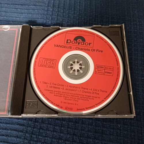 Chariots of Fire soundtrack CD new, Vangelis