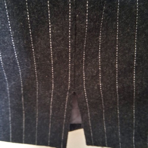 ZARA wool dress dark gray with pin stripe pattern like new, size Small