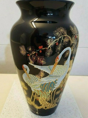 Decor Exclusiv porcelain vase used, Greek made 80s