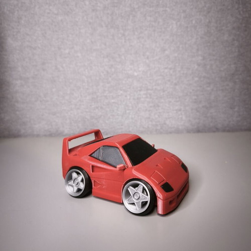 3D printed tooned Ferrari F40 decorative car, like new