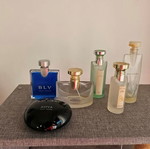 Bulgari empty perfume bottle collection used
