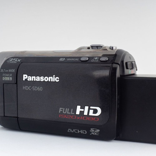 Panasonic HDC-SD60 Full HD camcorder with extended Patona battery