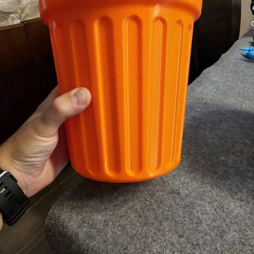 Office bin 3d printed orange like new, PLA plastic