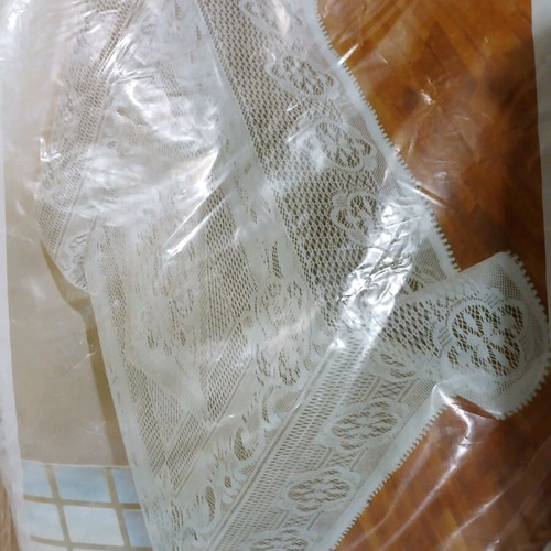 Santa Barbara quilt set new, unused, white with broderie anglaise