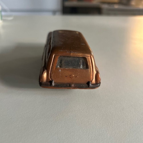 Priftis car bone toy used, 60s-70s with tin base