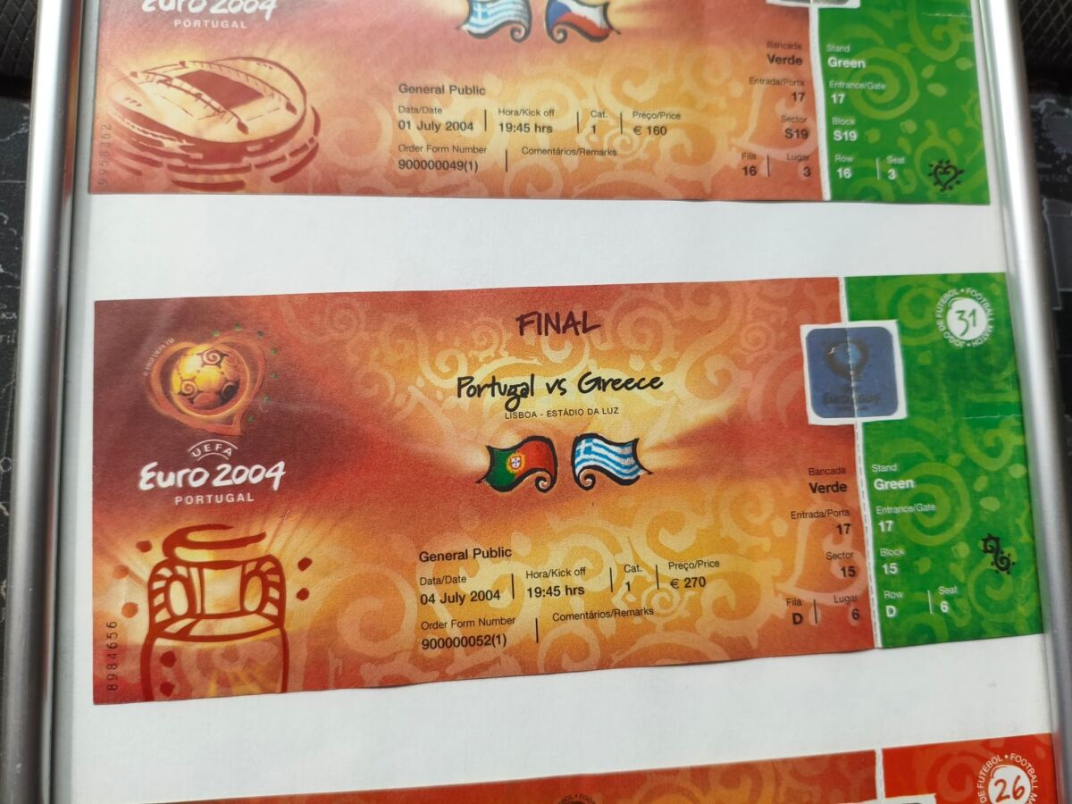 Euro 2004 Set with Final Tickets,… - € 880,00 - Vendora.cy