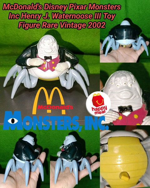 Μπαμπούλας Α.Ε McDonald's Disney Pixar Monsters Inc Henry J. Waternoose Toy Figure Rare Vintage 2002